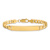 10k Yellow Gold Flat Curb Link ID Bracelet