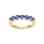 Blue Cubic Zirconia 18k Yellow Gold Over Sterling Silver Ring 1.77ctw