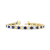 6.25ctw Sapphire and Diamond Bracelet in 14k Yellow Gold