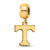 14K Yellow Gold Over Sterling Silver LogoArt University of Tennessee
Small Dangle Bead