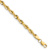 14k Yellow Gold 3.5mm Rope Link 16 Inch Chain