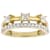 Moissanite Multi-Row Band Ring In 14K Gold Over Sterling Silver 0.86ctw
Diamond Equivalent Weight