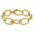 14K Yellow Gold Oval Link 8.5 Inch Bracelet