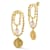 Rachel Zoe Simulated Pearl Statement Dangle Earrings in 14K Gold Over Brass