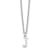Rhodium Over Sterling Silver Cutout Letter J Initial Necklace