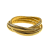 18K Yellow Gold 3 Intertwined 7.5-inch Slip-on Bangle