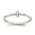 Rhodium Over 14K Gold Petite Beaded Edge Marquise Diamond Ring 0.09ctw