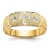14K Yellow Gold AA Quality Mens Wedding Band