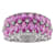 Sterling Silver Lab Created Pink Sapphire and White Sapphire Ring 4.75ctw