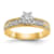 14K Yellow Gold AA Quality Engagement Ring 0.09ctw