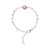 Blush Cultured Pearl Paperclip Chain Bracelet in Sterling Silver