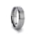 SHIRE Titanium Brushed Center Men’s Flat Wedding Ring with Polished
Beveled Edges 6mm