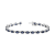 11.40ctw Sapphire and Diamond Bracelet set in 14k White Gold