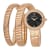 Christian Van Sant Women's Naga Black Dial, Rose Stainless Steel Watch