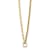 14K Yellow Gold Rolo and Paperclip Link 20-inch Lariat Necklace