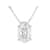 Lab-Grown Diamond Oval Slide Pendant In Sterling Silver 0.50ctw