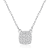 White Topaz Sterling Silver Necklace, 16 Inches
