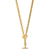 14K Yellow Gold Anchor and Cable Link 18-inch Toggle Necklace