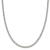 Sterling Silver 4.25mm 6 Side Diamond-cut Flat Double Curb Chain Necklace