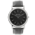 Mathey Tissot Men's City Black Dial, White Bezel, Black Leather Strap Watch