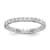 Rhodium Over 14K White Gold Lab Grown Diamond SI1/SI2, G H I, Eternity Band