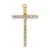 14K Yellow Gold Diamond Letter T Initial Pendant
