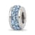 Sterling Silver Reflections Sky Blue Double Row Preciosa Crystal Bead