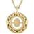 Cardano Initial O Pendant Necklace In 18K Gold Over Bronze