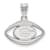 Rhodium Over Sterling Silver LogoArt University of Georgia Football Pendant