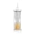 Citrine Rhodium Over Sterling Silver Hourglass Sand Timer Pendant