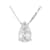 Pear Shape Lab-Grown Diamond Slide Pendant In Sterling Silver 0.50ctw