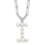 Rhodium Over Sterling Silver 3-5.5mm Freshwater Cultured Pearl LETTER I
18-inch Necklace