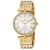 Christian Van Sant Women's Hush White Dial, Yellow Stainless Steel Watch