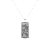 Vezeto Dog Tag Cloudy Silver Meteorite