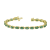 9.40ctw Emerald and Diamond Bracelet set in 14k Yellow Gold