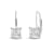 White Cubic Zirconia 14k White Gold Earrings With Velvet Gift Box 2.00ctw