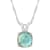 8mm Cushion Labradorite Rhodium Over Sterling Silver Pendant With Chain