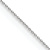 Rhodium Over 14k White Gold 0.75mm Solid Round Open Link Cable 22 Inch Chain