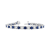 6.25ctw Sapphire and Diamond Bracelet in 14k White Gold