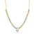 Rachel Zoe CZ Tennis Necklace with Pear Center Stone in 14K Gold Over
Sterling Silver