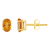 6x4mm Oval Citrine 14k Yellow Gold Stud Earrings