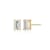 Emerald Cut Moissanite 14k Yellow Gold Over Silver Stud Earrings 1.16ctw DEW