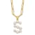 Gold Tone Sterling Silver 3-5.5mm Freshwater Cultured Pearl LETTER S
18-inch Necklace