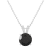 8mm Round Black Onyx With Diamond Accents Rhodium Over Sterling Silver
Pendant with Chain