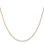 14k Diamond Cut Rose Gold 1.00mm Spiga Chain 18 Inches
