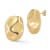 Rachel Zoe Sculptural Rectangular Stud Earrings in Gold Tone