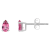 5x3mm Pear Shape Pink Topaz 14k White Gold Stud Earrings