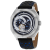 Christian Van Sant Men's Machina Two-tone Dial, Blue and Black Leather
Strap Watch