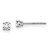 14K White Gold Lab Grown Diamond 1/4ctw VS/SI GH Screw Back 4 Prong Earrings