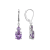 Lab Created Alexandrite Sapphire Platinum Over Silver June Birthstone
Earrings 3.89ctw